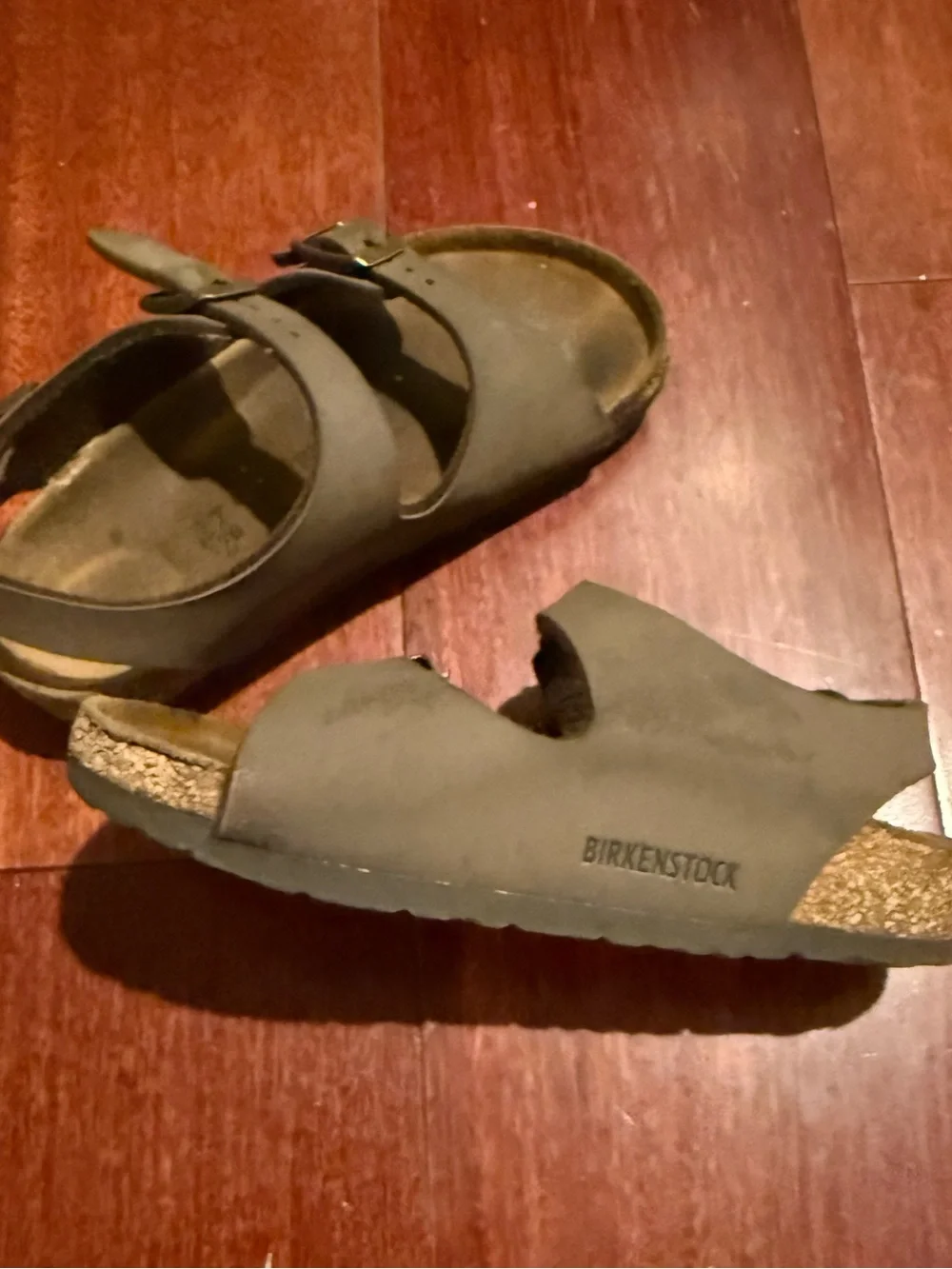 Little Kid Adjustable Double-Strap Birkenstock Roma Sandal - Brown